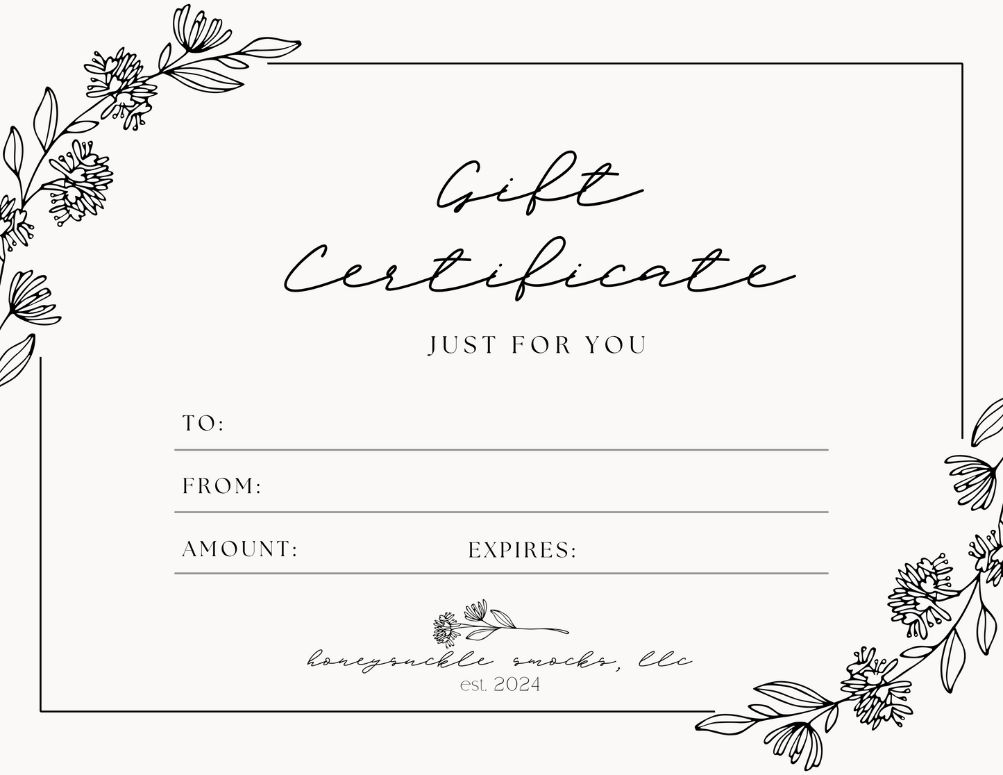 Gift Certificate