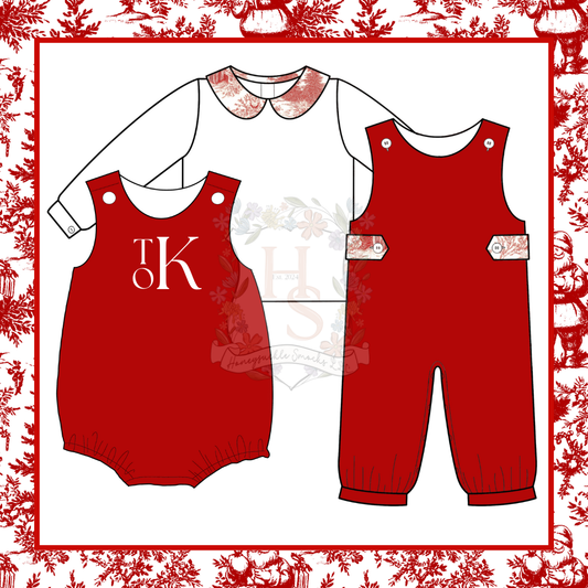 BOYS SANTA CLAUSE LONG JOHN SET